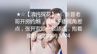 ★☆【清纯探花】★☆新晋老哥开房约炮，妹妹不错视角差点，张开双腿一顿舔逼，抱着操舒服的呻吟.MP4