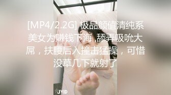 [MP4/2.2G] 极品颜值清纯系美女为赚钱下海 ,舔弄吸吮大屌，扶腰后入撞击猛操，可惜没草几下就射了