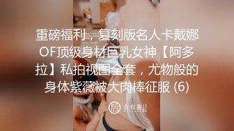 重磅福利，复刻版名人卡戴娜OF顶级身材巨乳女神【阿多拉】私拍视图全套，尤物般的身体紫薇被大肉棒征服 (6)