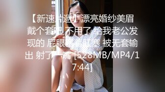 【新速片遞】漂亮婚纱美眉 戴个套吧 不用了 给我老公发现的 屁眼塞着肛塞 被无套输出 射了一嘴 [528MB/MP4/17:44]