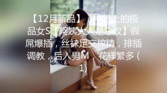 【12月新品】，推特上的极品女S【阿姨大人是总攻】假屌爆插，丝袜足交榨精，排插调教，后入男M，花样繁多 (1)