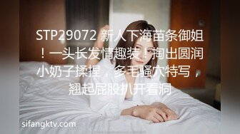 STP29072 新人下海苗条御姐！一头长发情趣装！掏出圆润小奶子揉捏，多毛骚穴特写，翘起屁股扒开看洞