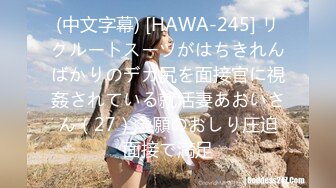 (中文字幕) [HAWA-245] リクルートスーツがはちきれんばかりのデカ尻を面接官に視姦されている就活妻あおいさん（27）念願のおしり圧迫面接で満足